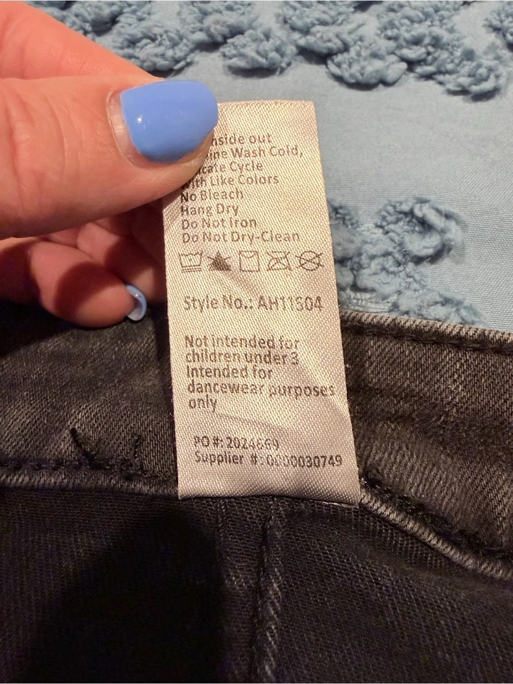 Weissman AH11504 Slashed Boyfriend Jeans Gray Adult Medium